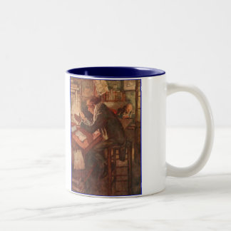 Dickens eine Weihnachtscarol-Erwärmung durch Zweifarbige Tasse
