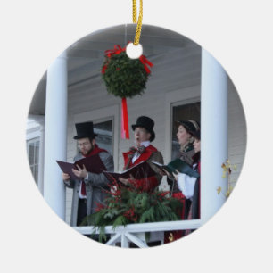 Dickensian Carolers Keramikornament