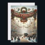 Dickensian Inspiriert ‘Happy Christmas Cards’ Feiertagskarte<br><div class="desc">Tauchen Sie ein in den Yuletide Spirit mit 'Dickensian London Happy Christmas 1843' Holiday Cards Feiern Sie die Saison mit einer Touch von Viktorianischem Charme! Unsere "Dickensian London Happy Christmas 1843" Holiday Cards sind dafür konzipiert, Sie und Ihre Lieben in die bezaubernden Straßen des Londoner 19. Jahrhunderts zu bringen, wie...</div>