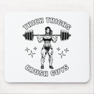 Dicker Oberschenkel Crush Typ Funny Gym Workout Bo Mousepad