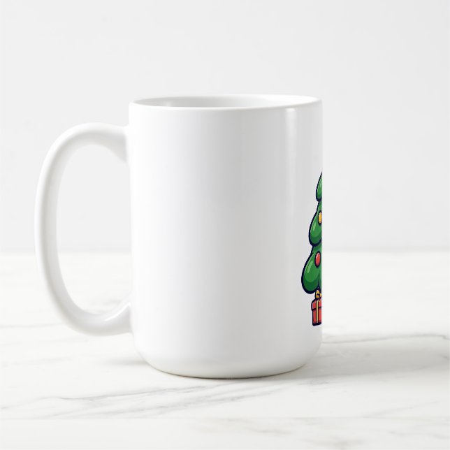 Dicker Weihnachtsbaum-Feiertagsbecher Kaffeetasse (Links)