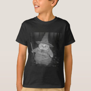 Dicker Zauberer Katze Dickes Kätzchen Zauberer Lus T-Shirt