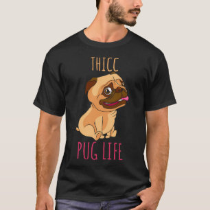 Dickes Pug-Leben Lustig Für Pug-Liebhaber und Hund T-Shirt