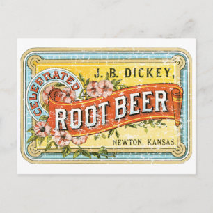 Dickey-Wurzel Beer-1899 - beunruhigt Postkarte