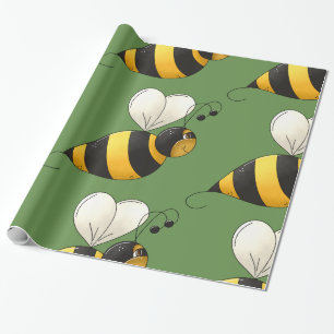 Dickflügelige Hummel Geschenkpapier