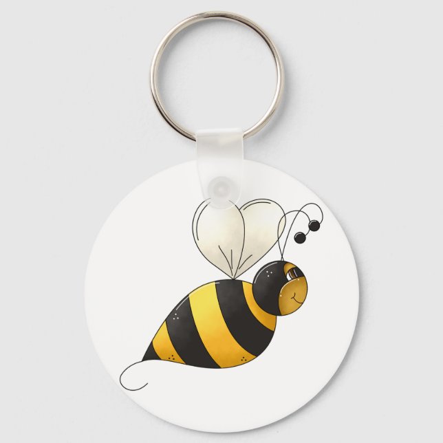 Dickflügelige Hummel Schlüsselanhänger (Vorderseite)
