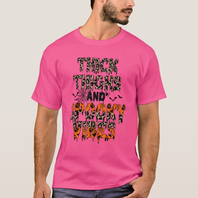 Dickige Dinge und unheimliche Gemälde Halloween T-Shirt (Vorderseite)