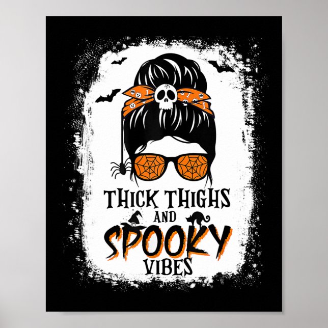 Dickige Oberschenkel und unheimliche Gänse Hallowe Poster (Vorne)