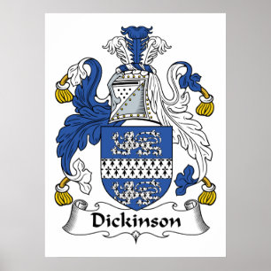 Dickinson Familienwappen Poster