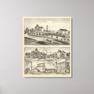 Dickinson Landkreis Residences, Kansas Leinwanddruck