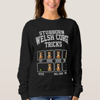 Dickköpfiger Cardigan Welsh Corgi Hund Tricks Hund Sweatshirt