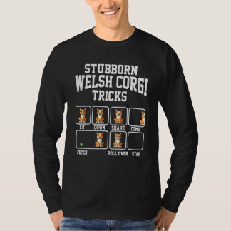 Dickköpfiger Cardigan Welsh Corgi Hund Tricks Hund T-Shirt