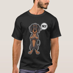 Dickköpfiger Drahthaar-Dackel NO Teckel Hund Jagd T-Shirt