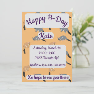 Dickschwanzpossums Alles Gute zum Geburtstag Einladung