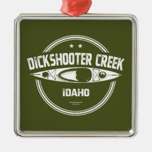 Dickshooter Creek Idaho Kayaking Ornament Aus Metall