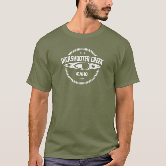 Dickshooter Creek Idaho Kayaking T-Shirt (Vorderseite)