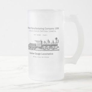Dickson-Schaltungs-Lokomotive 1886 Mattglas Bierglas