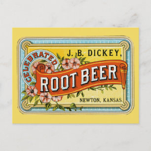 Dickys Vintage Root Beer Ad Postkarte