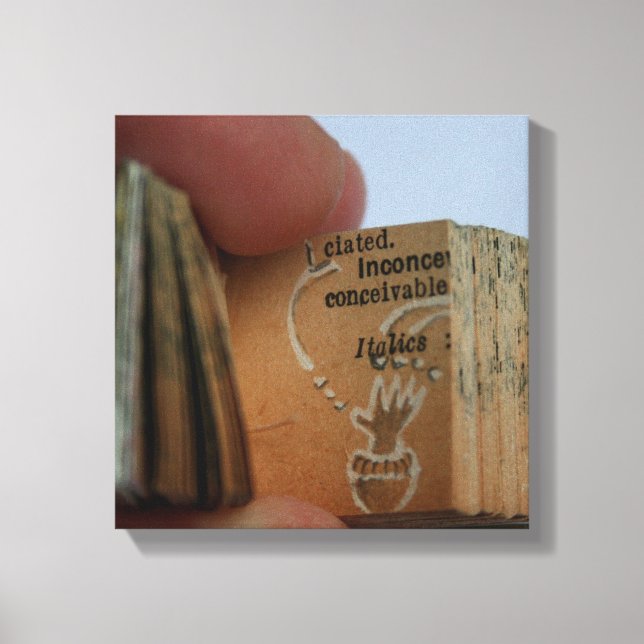 DicofrAngle Miniaturbuch Hand Zeichnend Leinwand (Vorderseite)