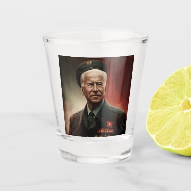 Dictator Joe Biden Schnapsglas (Vorderseite)
