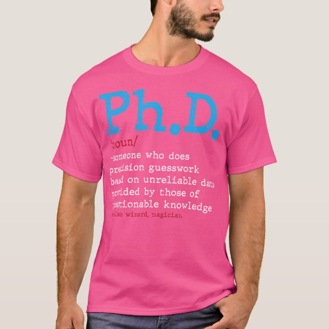 Dictionary Abschluss Doktortitel Master Dictionary T-Shirt (Vorderseite)