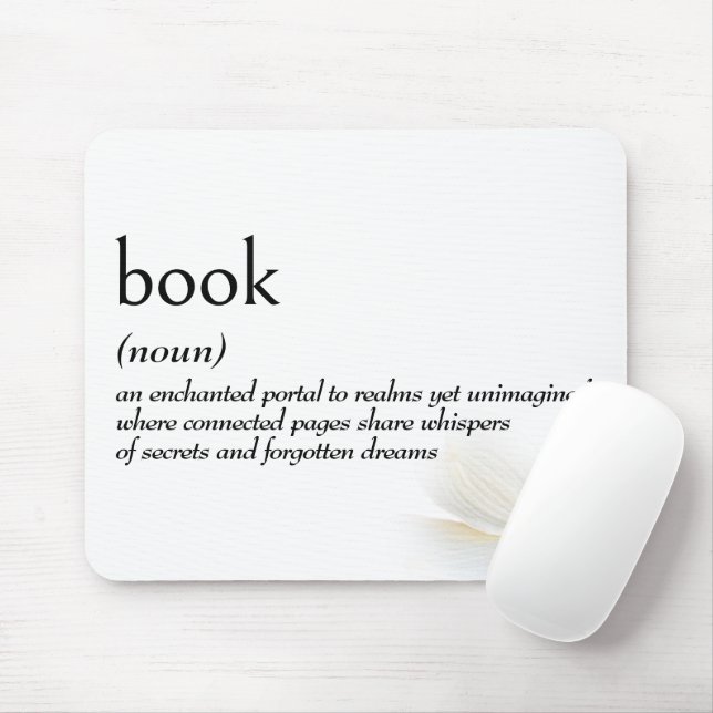Dictionary Definition For BOOK Mousepad (Mit Mouse)