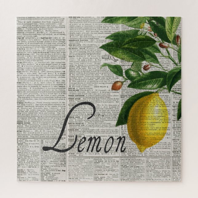 Dictionary Lemon Tree Herausforderung Puzzle (Vertikal)