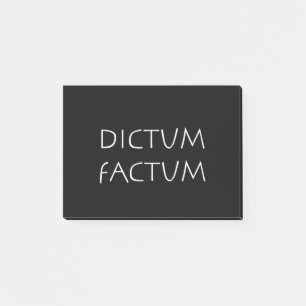 Dictum factum post-it klebezettel