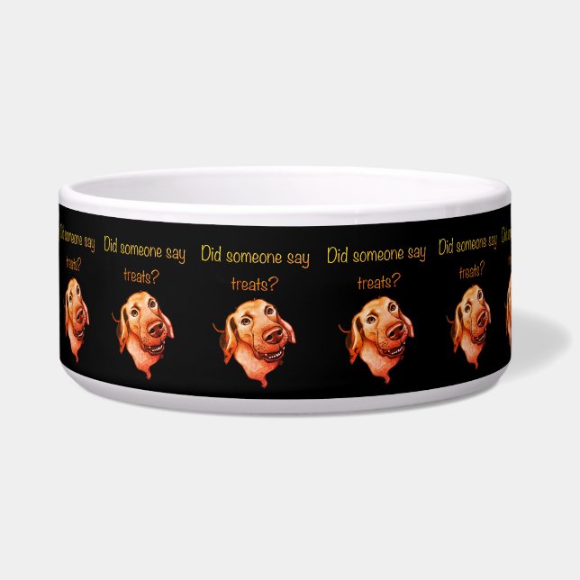 Did Someone Say Treats? Funny Dog Napf (Vorderseite)