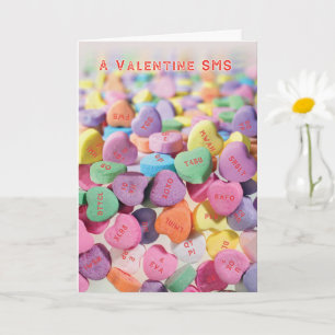 Did You Get My Candy Hearts Valentine Msg Karte