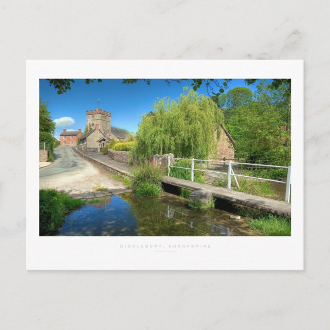 Diddlebury, Shropshire Postkarte (Vorderseite)
