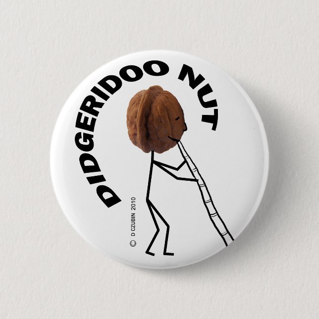 Didgeridoo Nut Button (Vorderseite)
