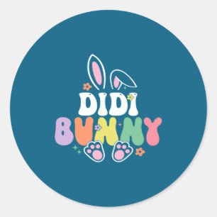 Didi Bunny Ostertag Hase Runder Aufkleber