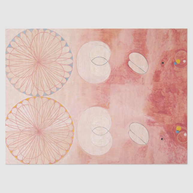 Die 10 größten alten Zeiten der Hilma Klint Seidenpapier (Vorderseite)