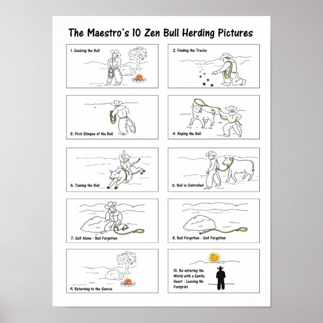 Die 10 Zen-Bullherding-Bilder des Maestro Poster (Vorne)