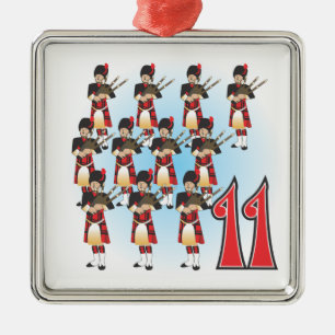 Die 12 Tage von Weihnachten Ornament Aus Metall