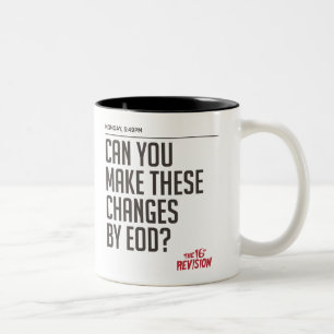 Die 16. Revision - Montag-Tasse Zweifarbige Tasse