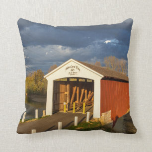 Die 1875 erbaute Medora überdachte Brücke Kissen