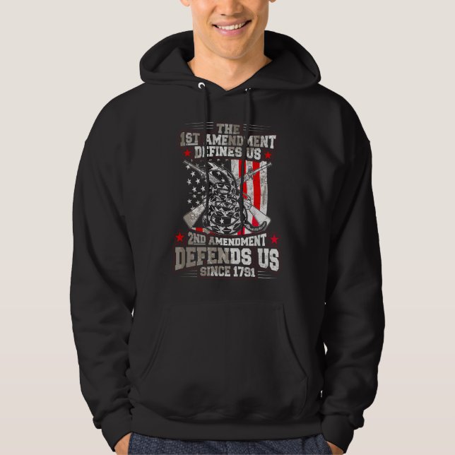 Die 1. Änderung definiert uns! 2. Änderung verteid Hoodie (Vorderseite)