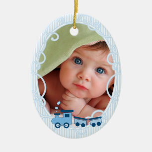 Die 1. Weihnachtsdekoration des Babys Keramikornament