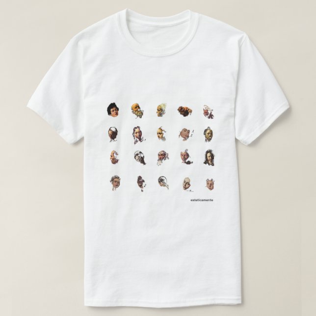 die 20 Gesichter der caravaggios T-Shirt (Design vorne)