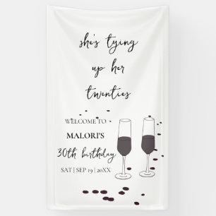 Die 20er Jahre mit Black Champagne - 30. Geburtsta Banner