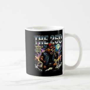Die 250 World Tour 2026 Patriotischer Biber 4. Kaffeetasse