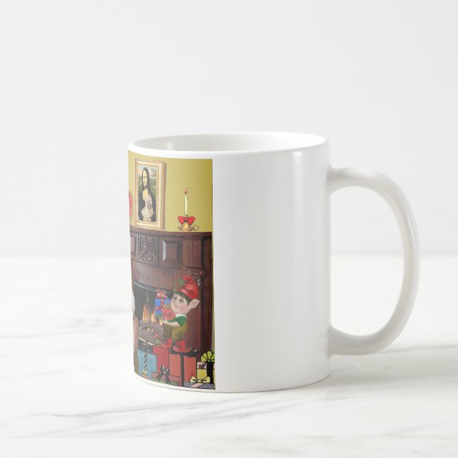 Die 2 Cairn Terriers des Weihnachtsmanns Tasse (Rechts)