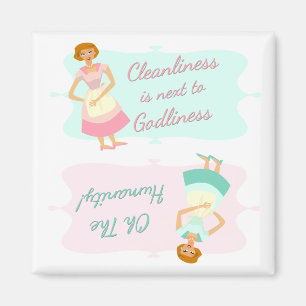 Die 2 Extrema des Abwasches Magnet