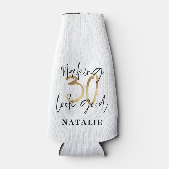 Die 30 zum Geburtstagsfest machen Flaschenkühler (Vorderseite)