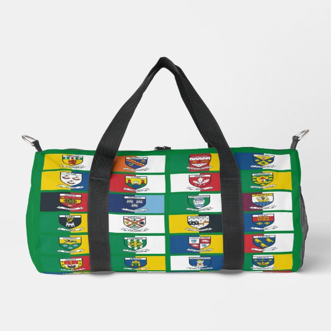 Die 32 Landkreis Wappen & Colors von Irland Duffle Bag (Vorderseite)