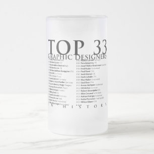 Die 33 besten Grafikdesigner in History_01 Mattglas Bierglas
