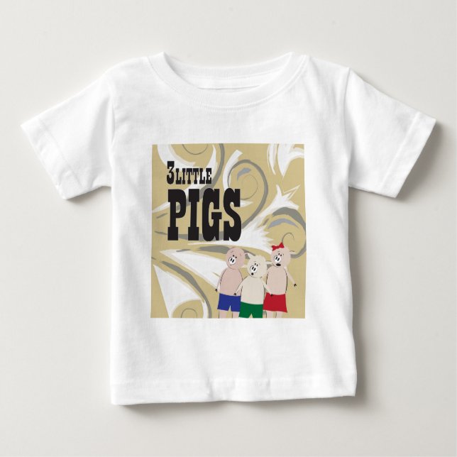Die 3 kleinen Schweine Baby T-shirt (Vorderseite)