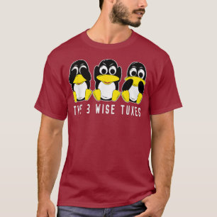 Die 3 Weisen Tues Linu Pinguin für Programmierer u T-Shirt